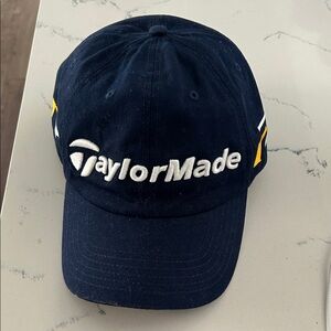 TaylorMade Dark Blue Cap with White Logo